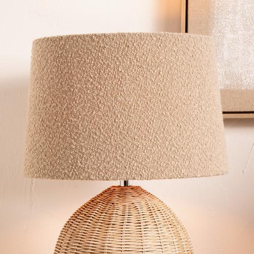 Pacific Lifestyle Martigues 30cm Taupe Boucle Tapered Lampshade