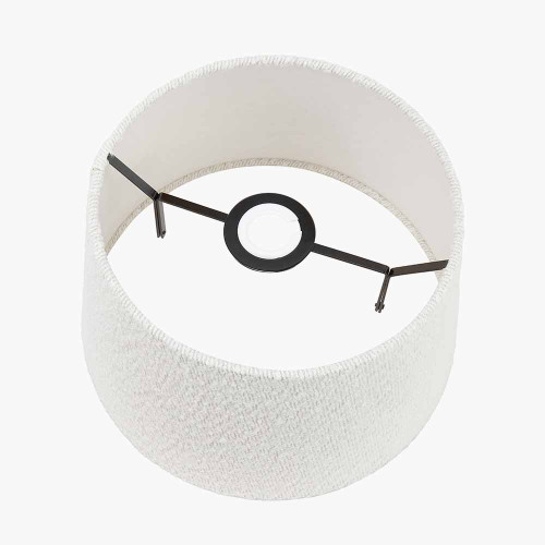 Pacific Lifestyle Martigues 30cm White Boucle Tapered Lampshade