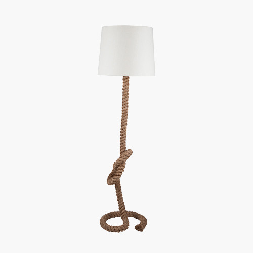 pacific lifestyle Martindale Rope Knot and Jute Floor Lamp