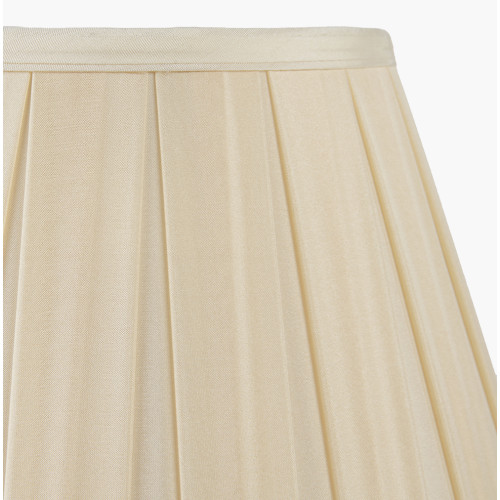 Pacific Lifestyle Maya 45cm Almond Silk Box Pleat Tapered Lampshade
