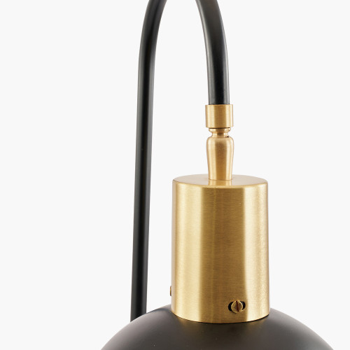 Pacific Lifestyle Mayfair Matt Black Domed Task Table Lamp