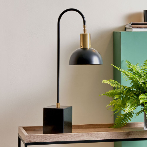 Pacific Lifestyle Mayfair Matt Black Domed Task Table Lamp