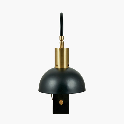 pacific lifestyle Mayfair Matt Black Domed Task Wall Light