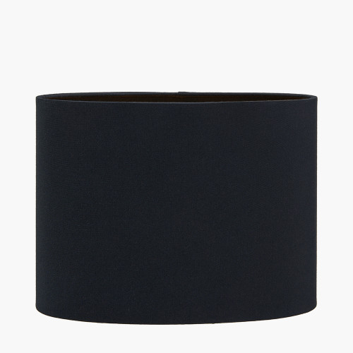 Pacific Lifestyle Mia 25cm Black Oval Cotton Mix Lampshade