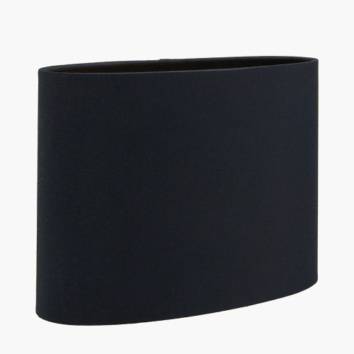 Pacific Lifestyle Mia 25cm Black Oval Cotton Mix Lampshade