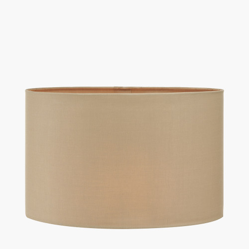 Pacific Lifestyle Mia 25cm Taupe Oval Cotton Mix Lampshade