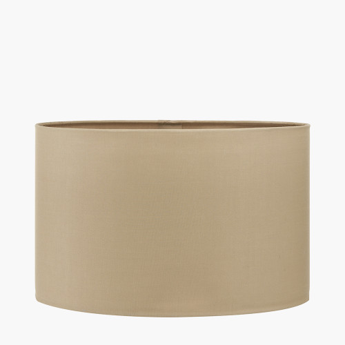 pacific lifestyle Mia 25cm Taupe Oval Cotton Mix Lampshade