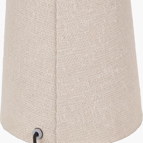 Pacific Lifestyle Mirissa White Slubby Handloom Fabric Table Lamp