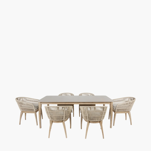 pacific lifestyle Moeven Outdoor 6 Seater Dining Set