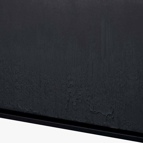 Pacific Lifestyle Monochrome Abstract Square Canvas With Black Frame