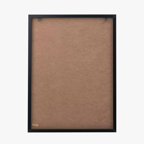 Pacific Lifestyle Natural And Black Canvas With Ovals Design And Black Frame