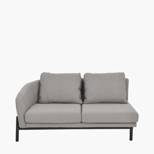 Pacific Lifestyle Nevada Putty Small Outdoor Corner Seating Set With Coffee Table And Footstools