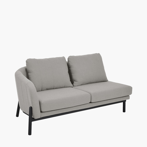 Pacific Lifestyle Nevada Putty Small Outdoor Corner Seating Set With Coffee Table And Footstools