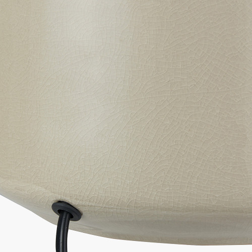 Pacific Lifestyle Nora Cream Crackle Effect Table Lamp