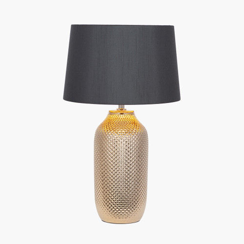 Pacific Lifestyle Nova Gold Textured Ceramic Table Lamp