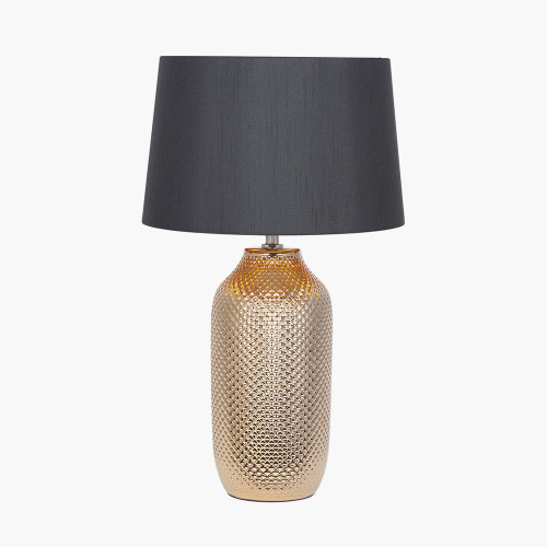 pacific lifestyle Nova Gold Textured Ceramic Table Lamp