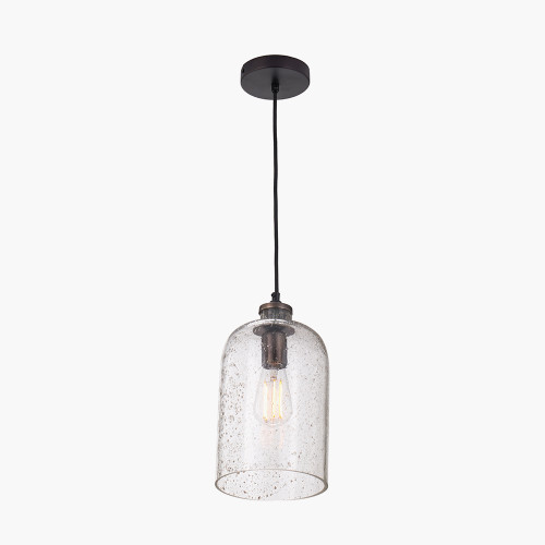 Pacific Lifestyle Ophelia Grey Bubble Glass Pendant