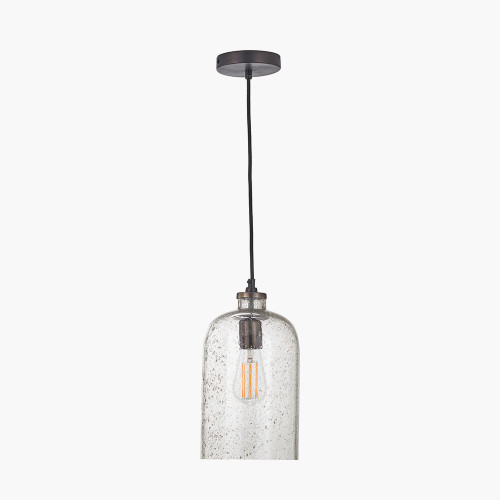 pacific lifestyle Ophelia Grey Bubble Glass Pendant