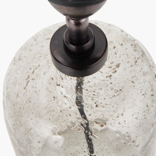 Pacific Lifestyle Ophelia Small Grey Bubble Glass Table Lamp Base