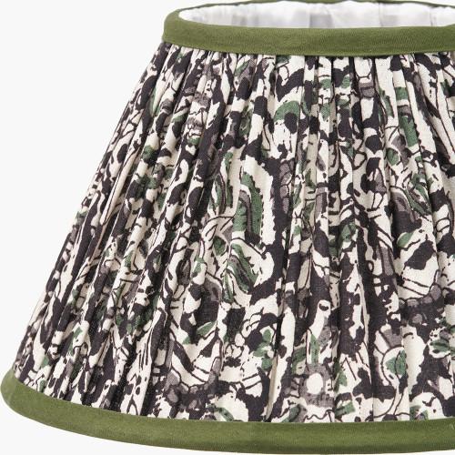 Pacific Lifestyle Ornella 25cm Green Floral Design Mushroom Pleat Empire Lamp Shade