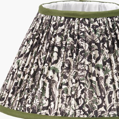 Pacific Lifestyle Ornella 30cm Green Floral Design Mushroom Pleat Empire Lamp Shade