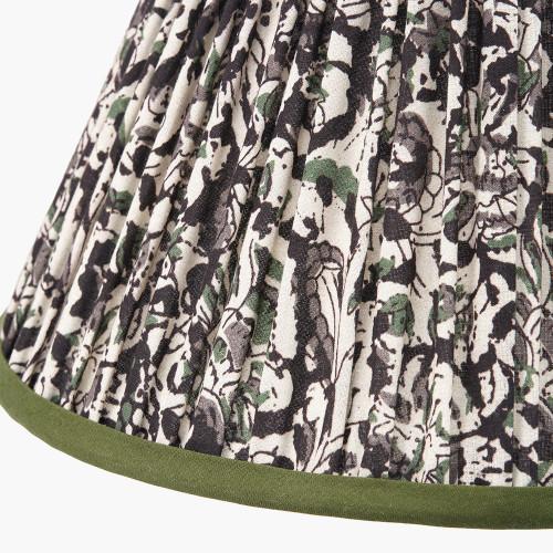 Pacific Lifestyle Ornella 30cm Green Floral Design Mushroom Pleat Empire Lamp Shade