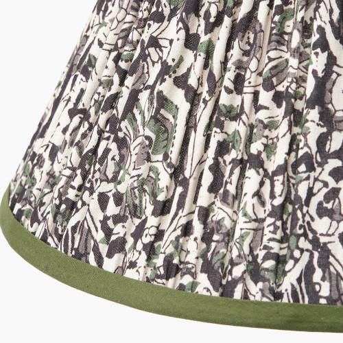 Pacific Lifestyle Ornella 35cm Green Floral Design Mushroom Pleat Empire Lamp Shade