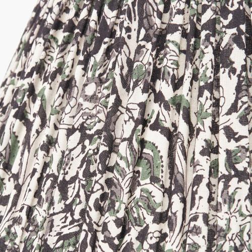 Pacific Lifestyle Ornella 40cm Green Floral Design Mushroom Pleat Empire Lamp Shade