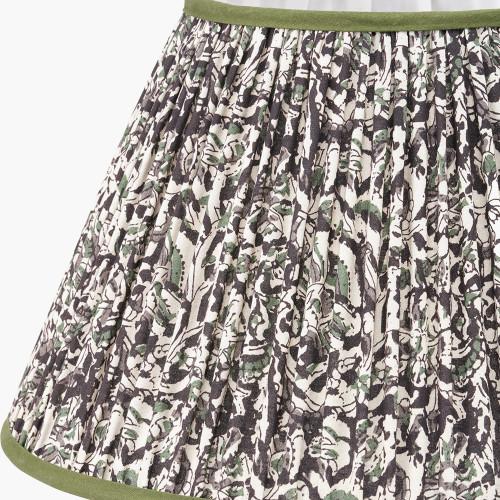 Pacific Lifestyle Ornella 45cm Green Floral Design Mushroom Pleat Empire Lamp Shade