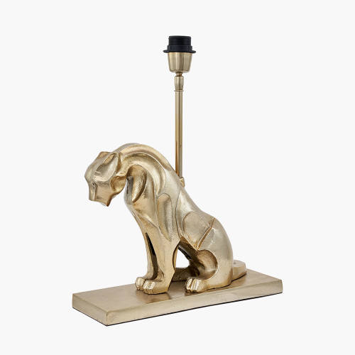 Pacific Lifestyle Osa Shiny Gold Metal Jaguar Table Lamp Base