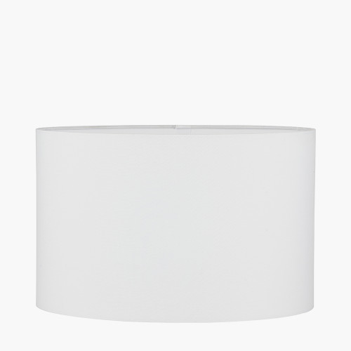Pacific Lifestyle Osa Shiny Gold Metal Jaguar Table Lamp Base With Mia 40cm Ivory Oval Cotton Mix Lampshade