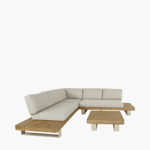 Pacific Lifestyle Osaka Latte Outdoor Corner Seating Set