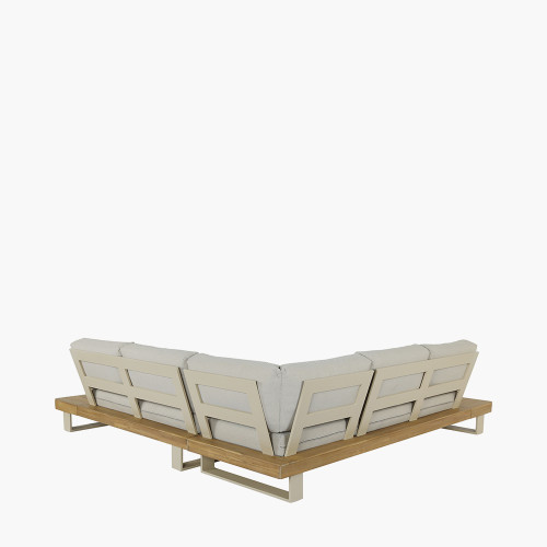 Pacific Lifestyle Osaka Latte Outdoor Corner Seating Set