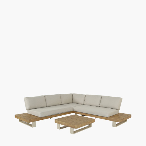 pacific lifestyle Osaka Latte Outdoor Corner Seating Set