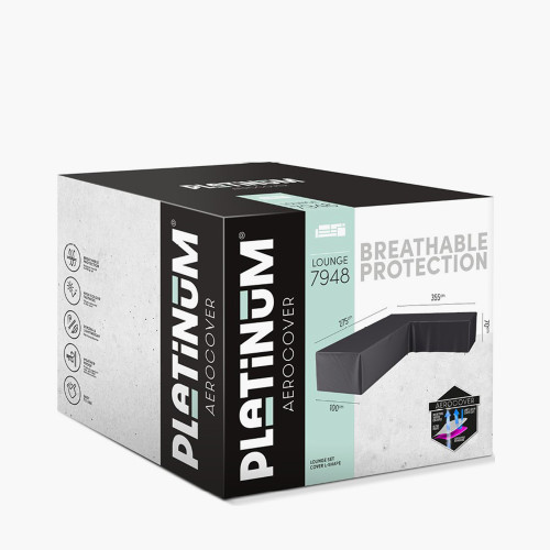 pacific lifestyle Outdoor Seating Set Aerocover Right Hand L-Shape 355 x 275 x 100 x 70