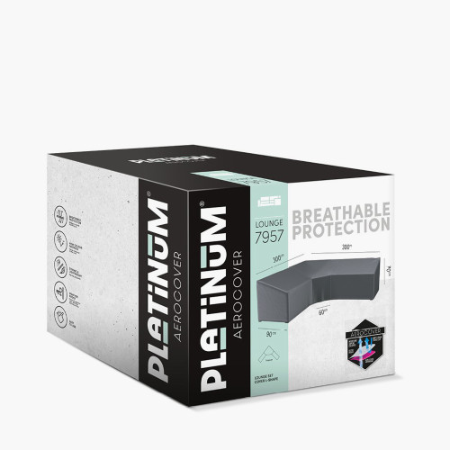 pacific lifestyle Outdoor Seating Set Aerocover Trapeeze 300x300x90x65x90cm