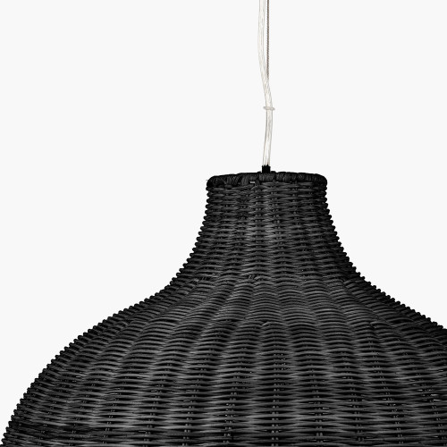 Pacific Lifestyle Allona Black Rattan Pendant