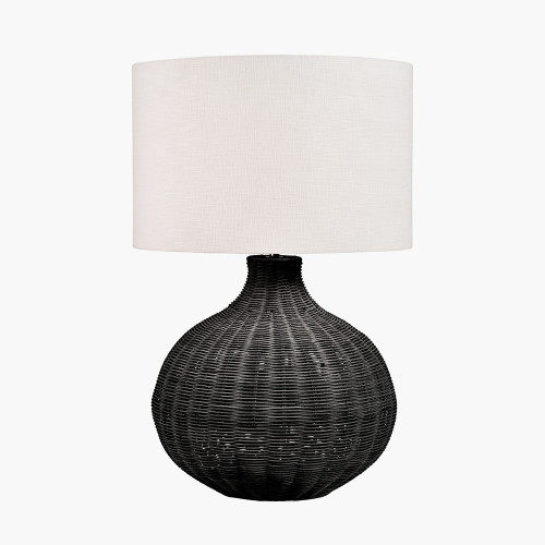 pacific lifestyle Allona Black Rattan Table Lamp