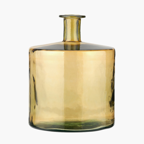 pacific lifestyle Amber Recycled Glass Bottle Vase