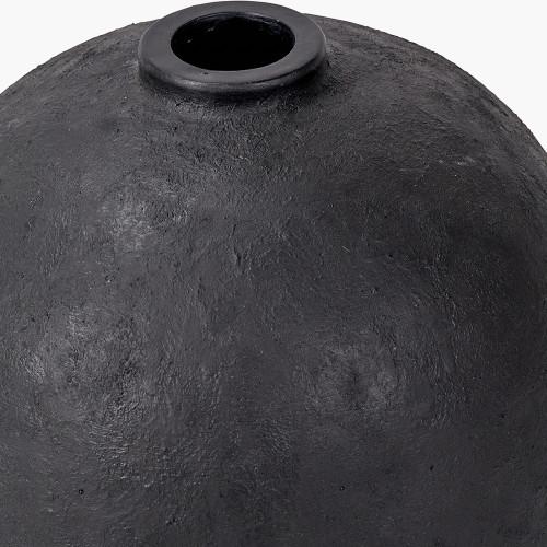 Pacific Lifestyle Black Fibrestone Decorative Vase