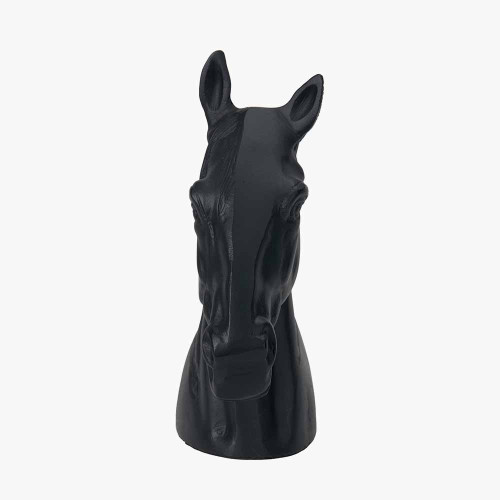 Pacific Lifestyle Black Metal Horse Head Ornament