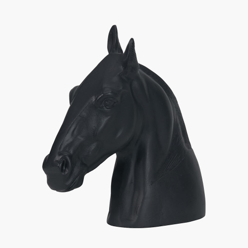 pacific lifestyle Black Metal Horse Head Ornament
