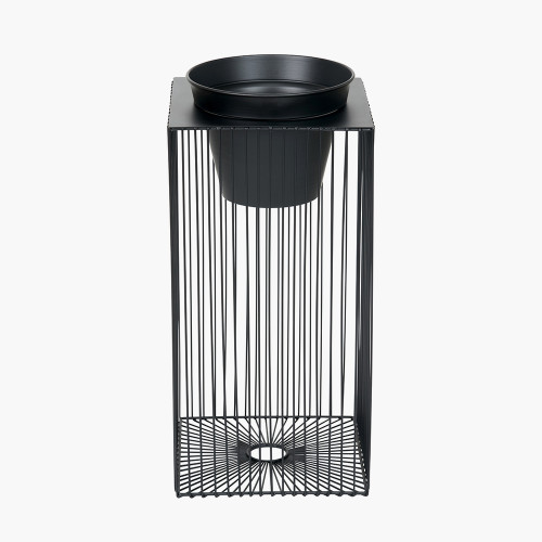 pacific lifestyle Black Metal Strut Planter