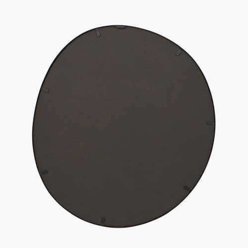 Pacific Lifestyle Black Metal Swirl Wall Mirror