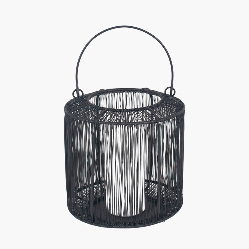 pacific lifestyle Black Metal Wire Lantern Small