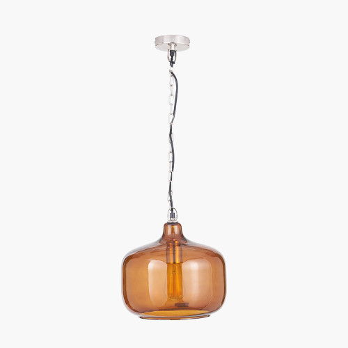 Pacific Lifestyle Corby Amber Glass Pendant