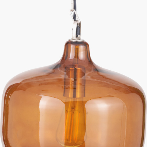 Pacific Lifestyle Corby Amber Glass Pendant