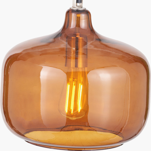 Pacific Lifestyle Corby Amber Glass Pendant