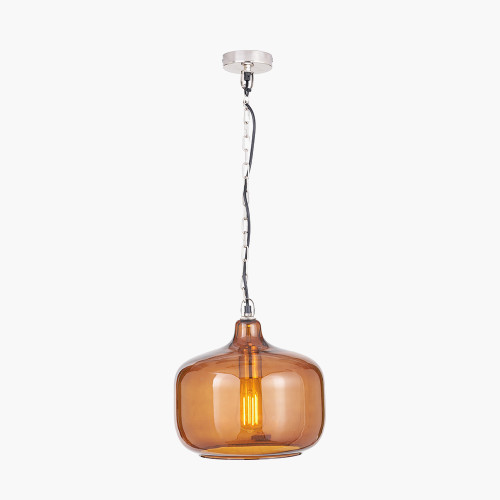 pacific lifestyle Corby Amber Glass Pendant