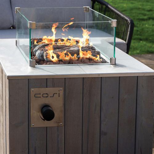 Pacific Lifestyle Cosicube 70 Grey Wash Fire Pit